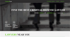 Desktop Screenshot of criminallaw.com