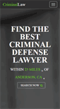 Mobile Screenshot of criminallaw.com